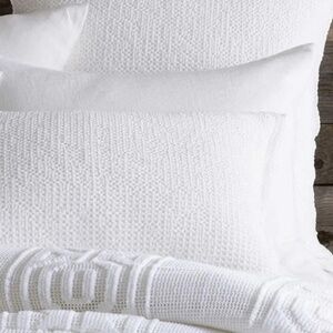 Never Used Pine Cone Hill Stone Washed Linen White King Sham